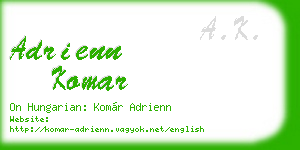 adrienn komar business card